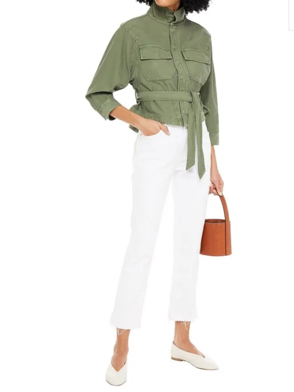 Frame Denim Green Utility Jacket - Picture 2 of 11